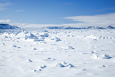 Pack ice, Glacier, Spitsbergen, Svalbard, Norway, Scandinavia, Europe