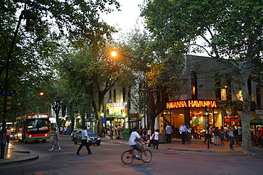 Street scene in Mendoza, Argentina, South America