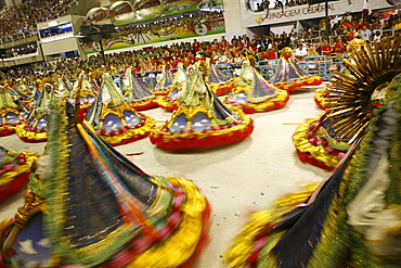 Carnival parade at the Sambodrome, Rio de Janeiro, Brazil, South America 