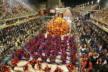 Carnival parade at the Sambodrome, Rio de Janeiro, Brazil, South America 