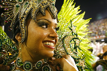 Carnival parade at the Sambodrome, Rio de Janeiro, Brazil, South America