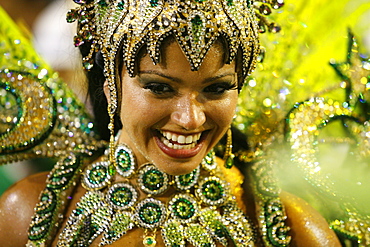 Carnival parade at the Sambodrome, Rio de Janeiro, Brazil, South America