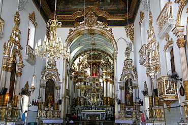 Interior of Igreja Nosso Senhor do Bonfim church, Salvador (Salvador de Bahia), Bahia, Brazil, South America 