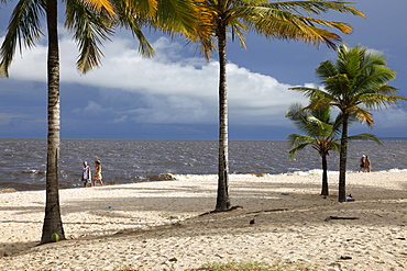 Taperapua beach, few km north of Porto Seguro, Bahia, Brazil, South America 