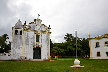 Igreja Matriz Nossa Senhora da Penha church at the historical centre (Cidade Alta) of Porto Seguro, Bahia, Brazil, South America 