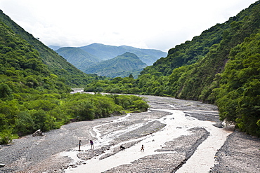 Landscape from the Valles Calchaquies on the road between Cachi and Salta, Salta Province, Argentina, South America 