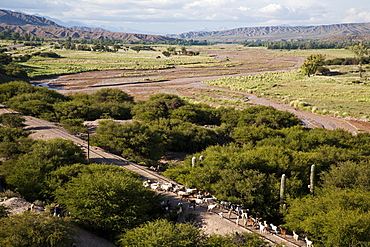 Landscape of the Quebrada de Humahuaca, UNESCO World Heritage Site, Jujuy Province, Argentina, South America 