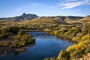 View over lago Huechulafquen, Lanin National Park, Patagonia, Argentina, South America 