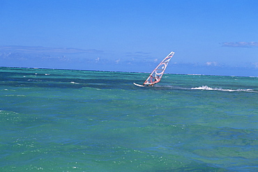 Windsurfer at Pigeon Point, Tobago, West Indies, Caribbean, Central America