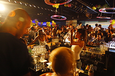 Yaya dance bar which is considered to be one of the top spots in Tel Aviv, Israel, Middle East