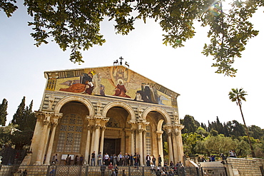 The Basilica of the Agony (Church of All Nations) at the Garden of Gethsemane, Jerusalem, Israel, Middle East 