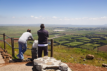 View seen from Bental mountain, Golan Heights, Israel, Middle East