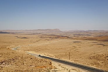 View over the Ramon crater, Mitzpe Ramon, Negev region, Israel, Middle East 