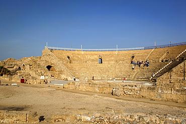 The Roman amphitheatre, Caesarea, Israel, Middle East 