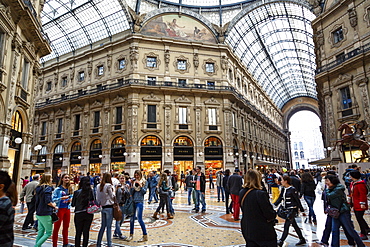 Galleria Vittorio Emanuele II, Milan, Lombardy, Italy, Europe