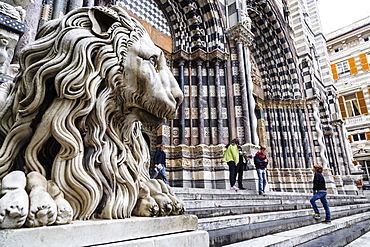 San Lorenzo Cathedral, Genoa, Liguria, Italy, Europe