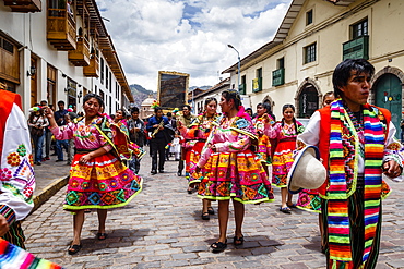 A religious procession, Cuzco, Peru, South America