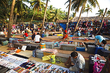 Wednesday Flea Market in Anjuna, Goa, India, Asia