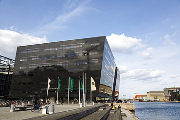 The Black Diamond building, housing the Royal Library, Copenhagen, Denmark, Scandinavia, Europe