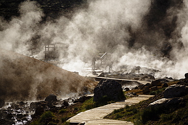 Geothermal fields at Krysuvik, Reykjanes Peninsula, Iceland, Polar Regions