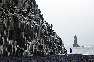 Basalt columns at the beach, Vik i Myrdal, Iceland, Polar Regions