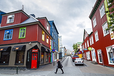 Street scene in Reykjavik, Iceland, Polar Regions