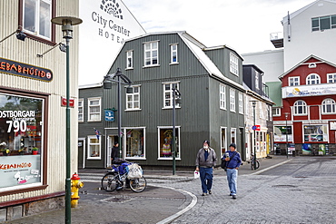 Houses at the old quarter, Reykjavik, Iceland, Polar Regions