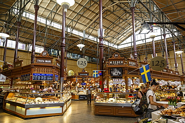 Ostermalmshallen indoors food market, Stockholm, Sweden, Scandinavia, Europe