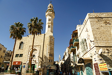 Street scene in Bethlehem, West Bank, Palestine territories, Israel, Middle East