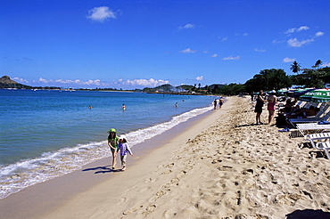 Reduit Beach at Rodney Bay, St. Lucia, Windward Islands, West Indies, Caribbean, Central America