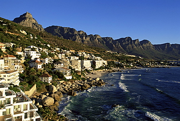 Exclusive houses at the upmarket Clifton beach, Cape Town, South Africa, Africa