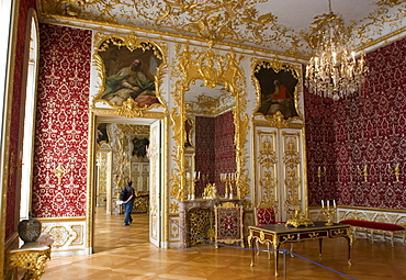 The conference chamber at the Residenzmuseum, Munich, Bavaria, Germany, Europe