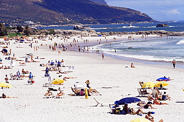 Camps Bay beach, Cape Town, South Africa, Africa