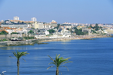 The beach at Estoril, Portugal, Europe