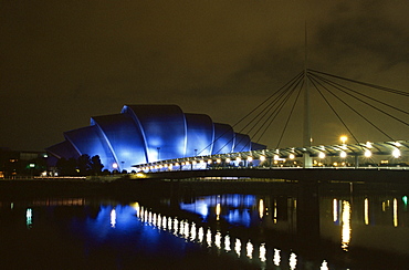 The Clyde Auditorium, known as the Armadillo, by the Exhibition and Conference Centre, designed by Sir Norman Foster, Glasgow, Scotland, United Kingdom, Europe