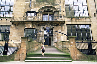 Glasgow School of Art, designed by the architect Charles Rennie Mackintosh, Glasgow, Scotland, United Kingdom, Europe