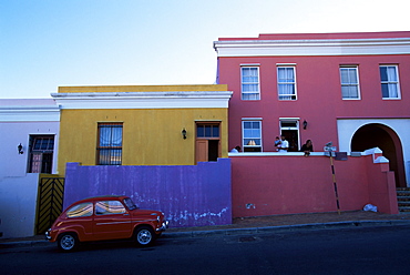 The Bo-Kaap area, where many Cape Muslims live, known for its colourful houses, Cape Town, South Africa, Africa