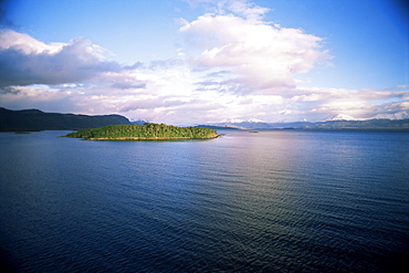 The Strait of Magellan, southern passage from Atlantic to Pacific oceans, Chile, South America