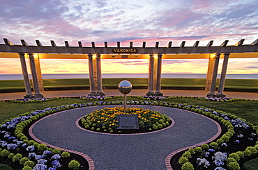 Public plaza in the Art Deco city of Napier, North Island, New Zealand, Pacific