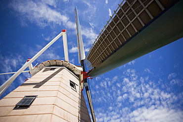 Functioning windmill still used to mill grain, Foxton, Manawatu, North Island, New Zealand, Pacific