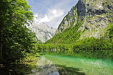 Obersee and Watzmann, Berchtesgadener Land, Bavaria, Germany, Europe