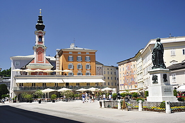 Mozart Monument, Mozartplatz, Salzburg, Austria, Europe