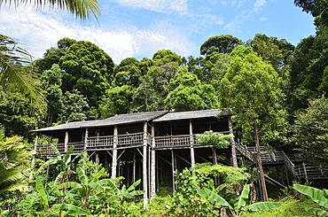 Traditional house, Sarawak Cultural Village, Sarawak, Borneo, Malaysia, Southeast Asia, Asia