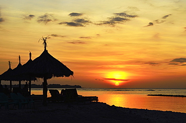 Sunset, Gili Air, Lombok, Indonesia, Southeast Asia, Asia