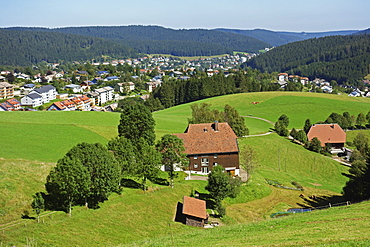 View of Furtwangen, Black Forest, Baden-Wurttemberg, Germany, Europe