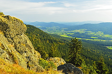 View of the Bavarian Forest, near Furth im Wald, Bavaria, Germany, Europe