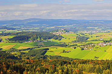 View from Oberfrauenwald of Bavarian Forest, Bavaria, Germany, Europe