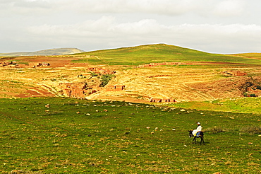 Traditional Berber country near Ait Khaled, High Atlas, Morocco, North Africa, Africa