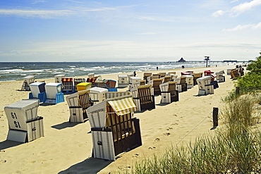 Beach chairs, Usedom, Mecklenburg-Vorpommern, Germany, Baltic Sea, Europe 