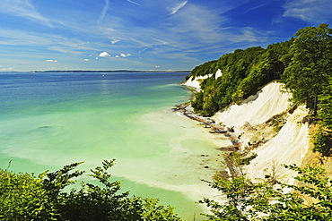 Chalk cliffs, Jasmund National Park, Ruegen Island, Mecklenburg-Vorpommern, Germany, Europe